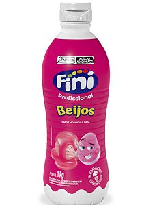 Calda Para Sorvete Beijos Fini - Morango e Nata 1Kg