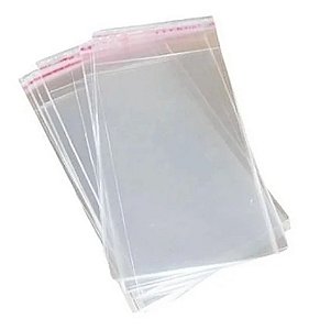 Saco adesivado sem furo 12x18+3cm - com 100 unidades MC0049
