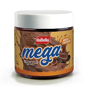 Mega 560 gr Creme crocante de chocolate ao leite com malte daBella