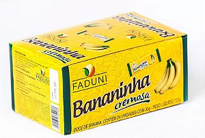 Bananinha Cremosa Faduni Com Açúcar 24x30g