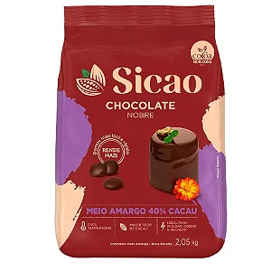 Chocolate Meio Amargo Nobre 2,05kg SICAO