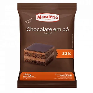 Chocolate em Pó Solúvel 32% Cacau 1,01kg MAVALERIO