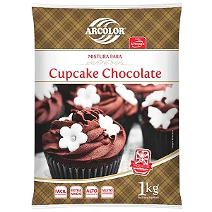 Mistura para Cupcake Sabor Chocolate 1kg ARCOLOR