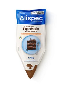 RECHEIO E COBERTURA CHOCOLATE BISNAGA 1,01 KG - Alispec