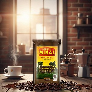 Café Torrado e Moído Fazenda de Minas Extra-Forte - 100% Arábica - 500g