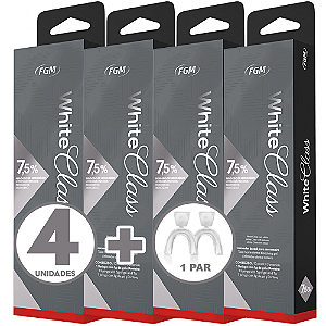 Clareador White Class 7,5% 4 Un + 1 Par De Moldeira