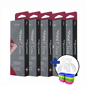 5 Seringas White Class 10% + 1 Par De Moldeira