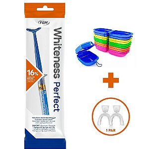 Clareador Whiteness Perfect 16% + Par de Moldeira