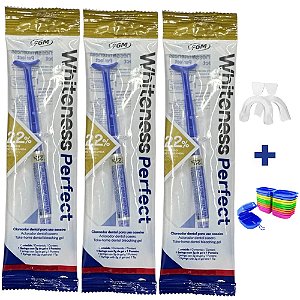 Clareador Whiteness Perfect 22% - 3 Un + Moldeira