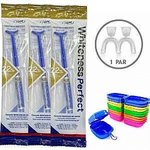 Clareador Whiteness Perfect 22% - 3 Un + Moldeira