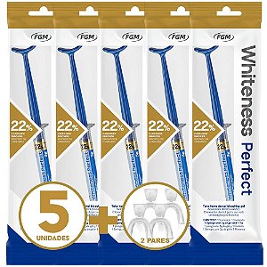 5 Whiteness Perfect 22% + 2 Pares de Moldeira