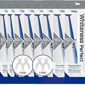 8 Whiteness Perfect 10% + 2 Par de Moldeira