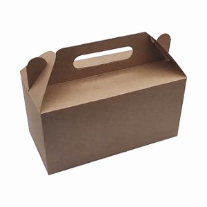 10 Caixa Lanche Maleta Delivery Kraft