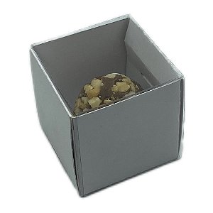 10 Caixa 1 Brigadeiro Branca Tampa PVC