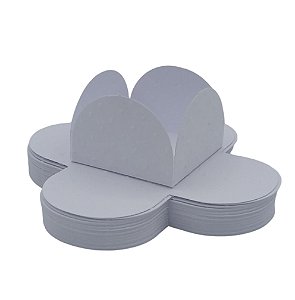 50 Forminha para Doce Branca 3,3 cm