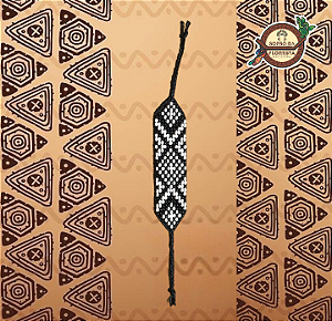 Pulseira de Miçangas Xamânica - Série Grafismo