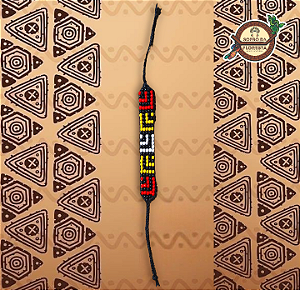 Pulseira de Miçangas Xamânica - Série Grafismo