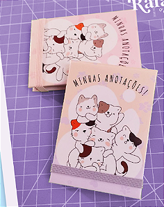 CHAVEIRINHO DE POST IT DE GATINHO
