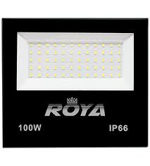 REFLETOR LED 100W PRETO SLIM VEGA - ROYA - BRANCO FRIO - BIVOLT