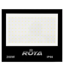 REFLETOR LED 200W PRETO SLIM VEGA - ROYA - BRANCO FRIO - BIVOLT