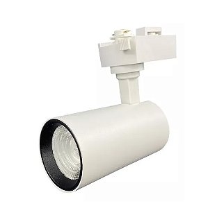 SPOT PARA TRILHO LED 12W BRANCO - DELLIS - BRANCO FRIO - BIVOLT