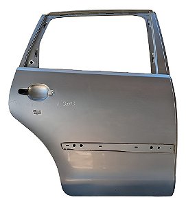 Porta Traseira Direita Vw Polo Hatch 2003 Traseira Direito Prateado