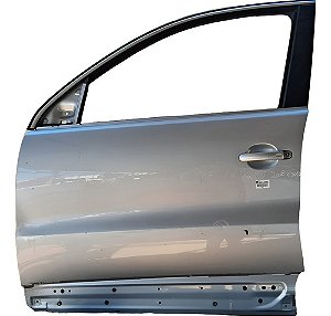 Porta Dianteira Esquerda Vw Tiguan 2008 Dianteira Esquerdo Prateado