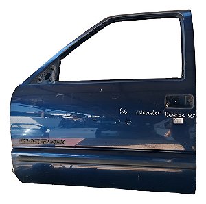 Porta Dianteira Esquerda Gm Blazer 1996 1997 A 2011 Detalhe Dianteira Esquerdo Azul