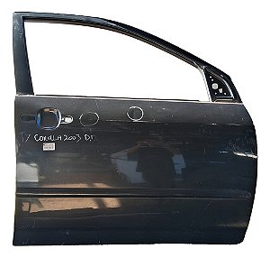 Porta Dianteira Direita Toyota Corolla 2003 2004 /08 Detalhe Dianteira Direito Preto