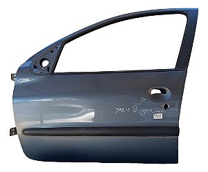 Porta Dianteira Esquerda Peugeot 206 2p 1998 1999/10 Detalhe Dianteira Esquerdo Cinza