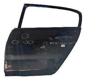 Porta Traseira Esquerd Renault Megane 2007 2008 A 13 Detalhe Traseira Esquerdo Preto