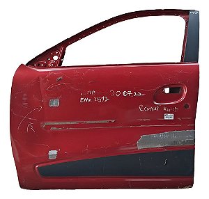 Porta Dianteira Esquerda Renault Kwid 2017 2018 A 20 Detalhe Dianteira Esquerdo Vermelho