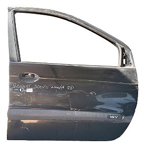 Porta Dianteira Direita Renault Scenic 2000 A 2008 Detalhe Direito Preto