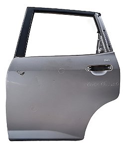 Porta Traseira Esquerda Honda Fit 2004 A 2008 Detalhe Esquerdo Prata