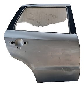 Porta Traseira Direita Hyundai Santa Fé 2007 A 2013 Detalhe Direito Prata