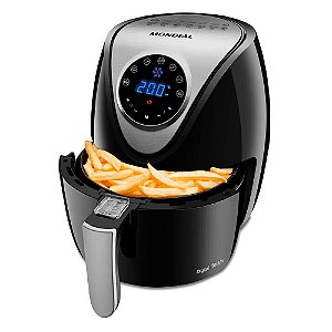 Air Fryer Fritadeira S/Óleo 3,5l Mondial AF-30-DI, 220v - PRETA