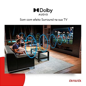 Smart Tv 43 Polegadas Aiwa Aws-Tv-43-Bl-02-A