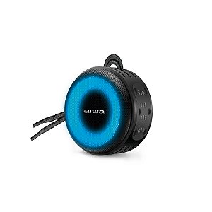 Caixa Speaker Aiwa Bluetooth Luzes Multicores Ip65 Aws-Sp-02