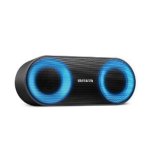 Caixa Speaker Aiwa Bluetooth Luzes Multicores Ip65 Aws-Sp-01