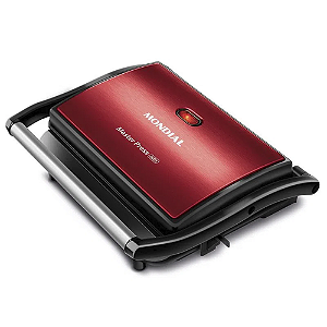 Grill Mondial Press Vermelho Inox Pg-01-Rc 220v