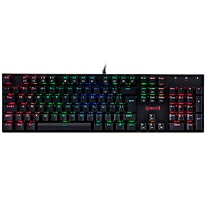 Teclado Mecânico Gamer Redragon Mitra, RGB, Switch Outemu Brown, ABNT2, Preto - K551RGB-1 (PT-BROWN)