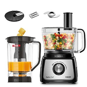 Multiprocessador Turbo Chef 5 Em 1 Mpn-01-B 1000w Preto 127v