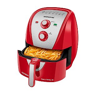 Fritadeira Sem ÓLeo Air Fryer 6l Afn-60-Ri Vermelho 1900w 127v