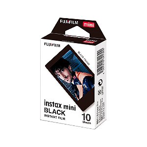 Filme Instax Mini Black 10 Fotos ISO 800 Filme Instantâneo