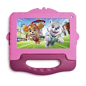 Tablet Patrulha Canina Skye Com Controle Parental, 4gb Ram, 64 Gb, Tela 7', Case, Wi-Fi