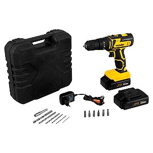 Parafusadeira e Furadeira a Bateria 20v Pfv020i C/imp - Vonder