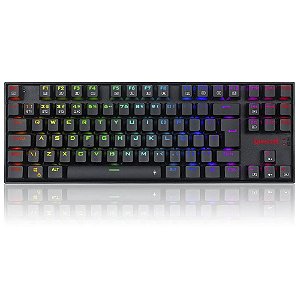 Teclado Mecânico Redragon Kumara Pro Rgb Wireless Preto Switch Marrom
