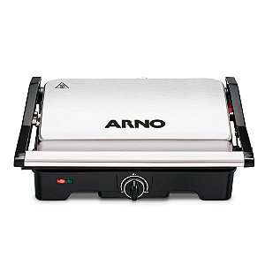 Grill Arno Dual Inox com Abertura de 180° Gnox 127v