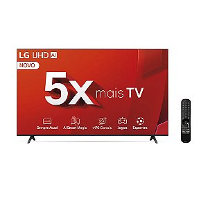 TV LED 4K LG 5OUT805PSA 60HZ ROCKY BLACK CONTROLE SMART MAGIC MR25