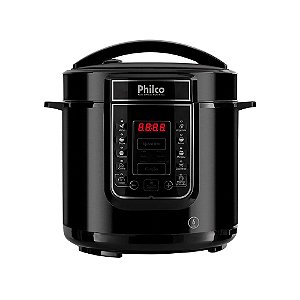 Panela de Pressão Digital Philco Pppp 6l Inox Preta 220v